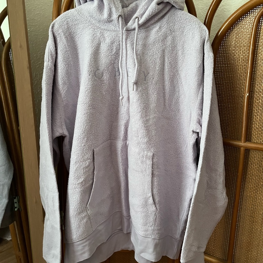 Obey lavender oversized Hoodie